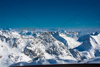 Ski resort of Neustift Stubai glacier Austria