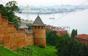 Summer view of Kremlin Nizhny Novgorod
