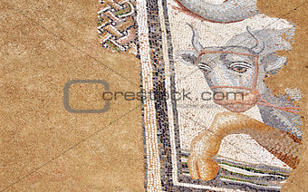 Ancient mosaic in Dion, Greece
