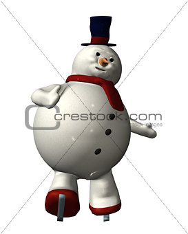 Skating Snowman