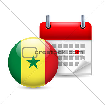 Icon of National Day in Senegal