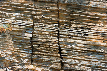 Layered Sedimentary Rock - Liguria Italy