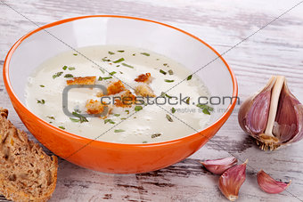 Garlic soup.