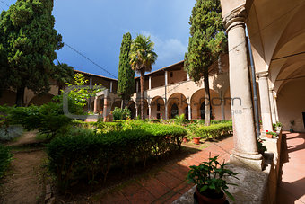 St. Agostino Cloister - San Gimignano Italy