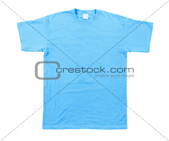  blue tshirt template ready for your own graphics.