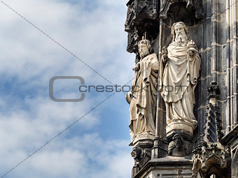 Statue Cathedral Aachen