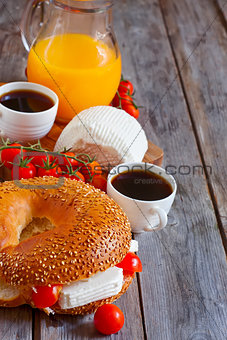 Israelian breakfast background