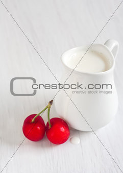 Cream and cherry 