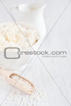 Rice porridge background