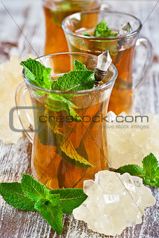 Turlish tea with mint