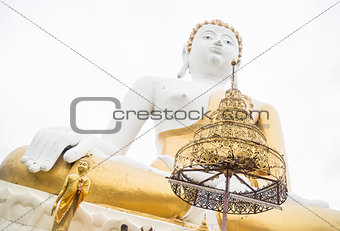 Beautiful buddha image outdoor in chiang mai temple