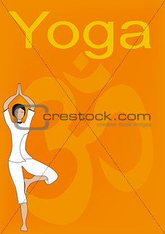 Yoga Tree Pose Poster.