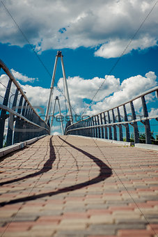 Empty footbridge
