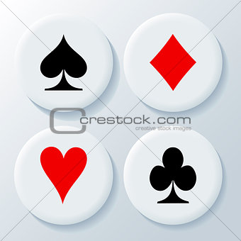 New playing card's signs