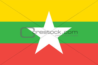 Burma Myanmar flag