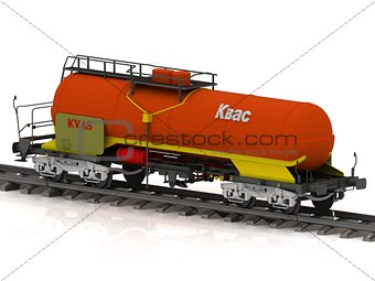 Kvass Railway wagon of the wanted colour 