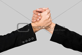 Greeting hands