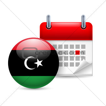 Icon of National Day in Libya