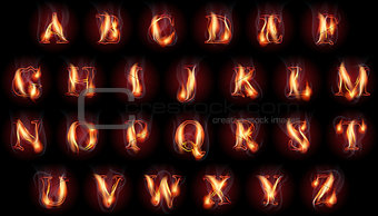 burning letters