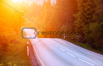 Emty country-road