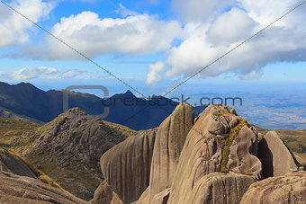 Peak Prateleiras mountain  in Itatiaia National Park,  in Itatiaia National Park,