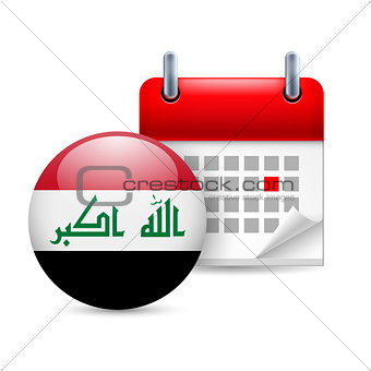 Icon of National Day in Iraq