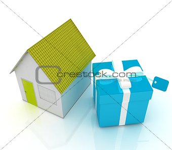 Houses and gift 
