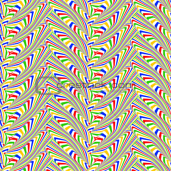 Design seamless colorful zigzag geometric pattern
