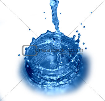 Water drop and splash