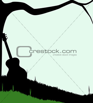 Guitar and Tree