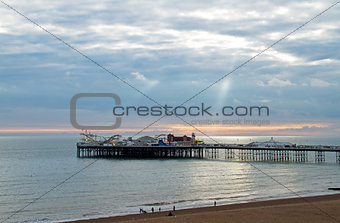 Brighton Pier and Sunbeams