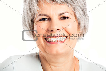 Happy senior woman