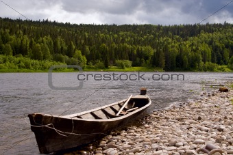 The river Vishera in the Ural mountains