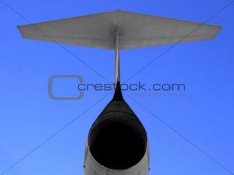 Fighter airplane tail