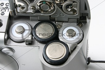 battery slots in a compact camera