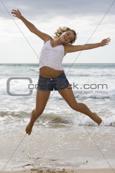 Girl Jumping