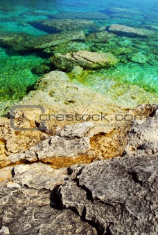 Rock and water background