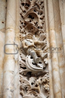astronaut in salamanca cathedral