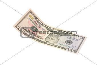 50 dollar banknote ,isolated on a white background
