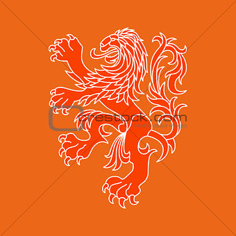 Vector lion of Netherlands