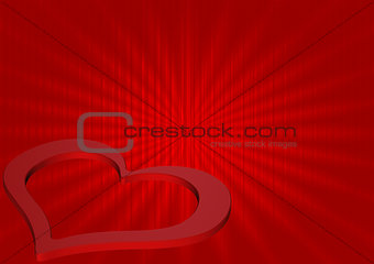 Abstract red wave background