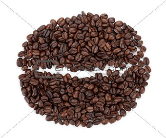 Coffee bean made from beans