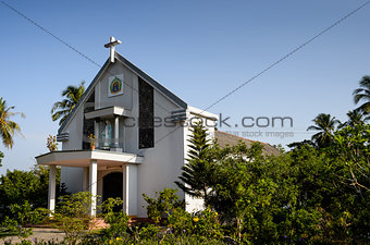 0026-Catholic Church at countryside - Bentre province