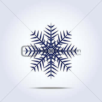 Snowflake icon. Vector illustration