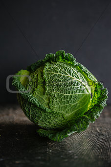 Savoy cabbage.