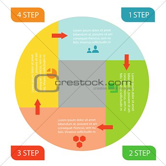 info graphic business circle