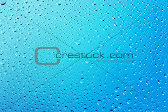 Blue Abstract Water Drops  Background 