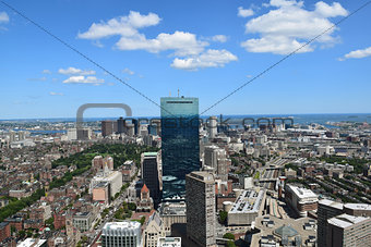 View of Boston, Massachusetts.