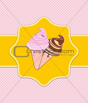 Delicious ice cream card