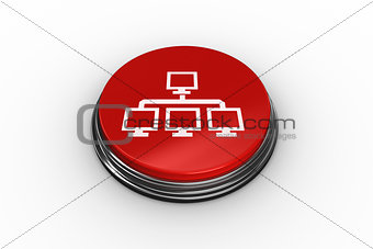 Composite image of computer connection graphic on button